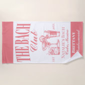 Bach Club gepersonaliseerde vrijgezellenfeest op m Strandlaken (Voorkant)