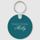 Bach Club Modern Eenvoudig Blauw Bachelorette Part Sleutelhanger (Achterkant)