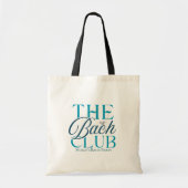 Bach Club Modern Eenvoudig Blauw Bachelorette Part Tote Bag (Voorkant)