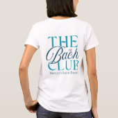 Bach Club Modern Eenvoudig Blauwe Bachelorette-fee T-shirt (Achterkant)