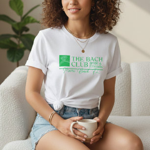 Bach Club Modern Eenvoudig Roze & Groen Vrijgezell T-shirt