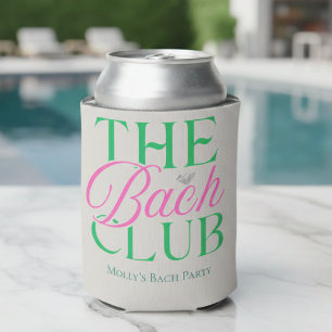 Bach Club Moderne Eenvoudige Roze Groene Bachelore Blikjeskoeler