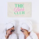 Bach Club Moderne Eenvoudige Roze Groene Bachelore Spandoek<br><div class="desc">Verbeter uw pre-trouwstijl met "The Bach Club" - een strak, modern ontwerp met elegante seriële typografie voor de bruid en haar binnenste cirkel. Deze verhoogde look is perfect voor samengestelde vrijgezellenweekenden, stedentrips of bijpassende bruidsploeg benodigdheden. Word lid van de club - waar stijl en feest samenkomen voor de aanstaande bruid....</div>