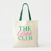 Bach Club Moderne Eenvoudige Roze Groene Bachelore Tote Bag (Voorkant)