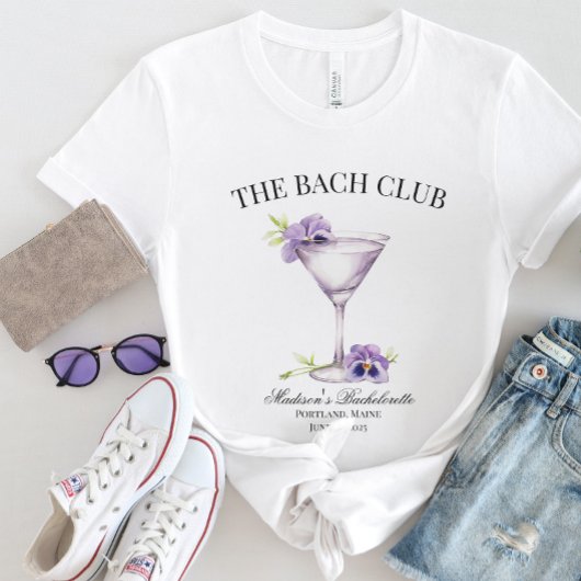 Bach Club Paarse Cocktail Meisjes Reis  T-shirt