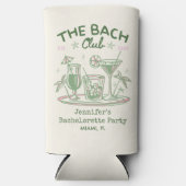 Bach Club Strand Groene Cocktail Bachelorette Part Seltzer Blikjeskoeler (Voorkant)