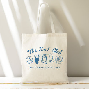 Bach club strand schelpen bruidsmeisjes cadeaus op tote bag