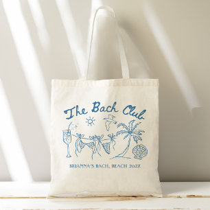 Bach club strand schelpen bruidsmeisjes cadeaus op tote bag