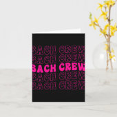 Bach Crew Bride Squad Bruidsfeest Bachelorette Ma Kaart (Gele Bloem)