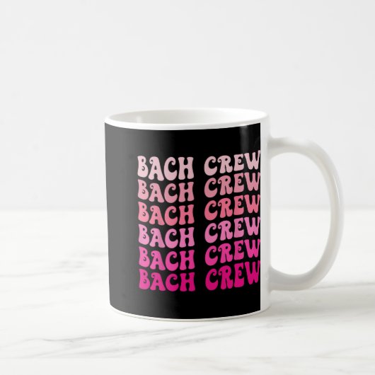 Bach Crew De Bruid Bruidsfeest Afscheid Als Vrouw  Koffiemok (Rechts)