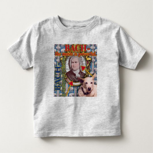 BACH - de muziek is krachtig. Kinder Shirts (Voorkant)