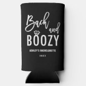 Bach en Boozy Bachelorette Bruidsfeest Seltzer Blikjeskoeler (Achterkant)