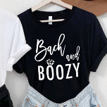 Bach en Boozy Bachelorette Bruidsfeest T-shirt<br><div class="desc">Bach en Boozy Bachelorette Bridal Party T-shirt</div>