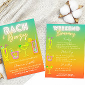 Bach en Boozy Bachelorette met Reisprogramma  Kaart