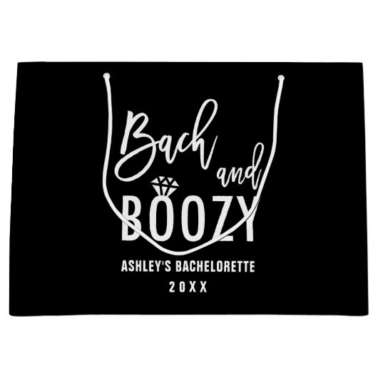 Bach en Boozy Bachelorette Party Favorieten Groot Cadeauzakje (Voorkant)