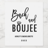 Bach en Boozy Bachelorette Party Favorieten Wijn Etiket (Enkel label)