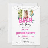 Bach en Boozy vrijgezellenfeest Kaart (Voorkant)