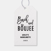 Bach en Boujee Bachelorette Feestgunsten Cadeaulabel (Voorkant)