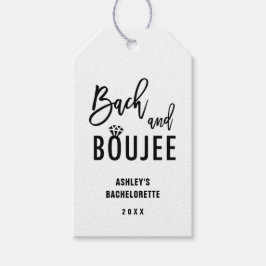 Bach en Boujee Bachelorette Feestgunsten Cadeaulabel