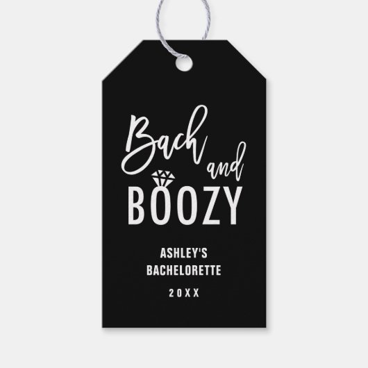 Bach en drankzuchtige vrijgezellenfeest cadeaus cadeaulabel (Voorkant)