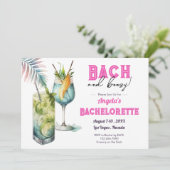 Bach en dronken vrijgezellenweekend kaart (Staand voorkant)