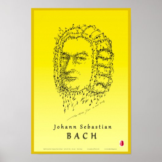 Bach Face the Music Poster (Voorkant)