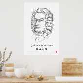Bach Face the Music Poster (Keuken)