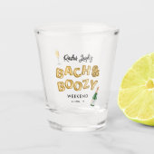Bach & Feestelijke Meisjesuitje Weekend Shot Glas (Voorkant)