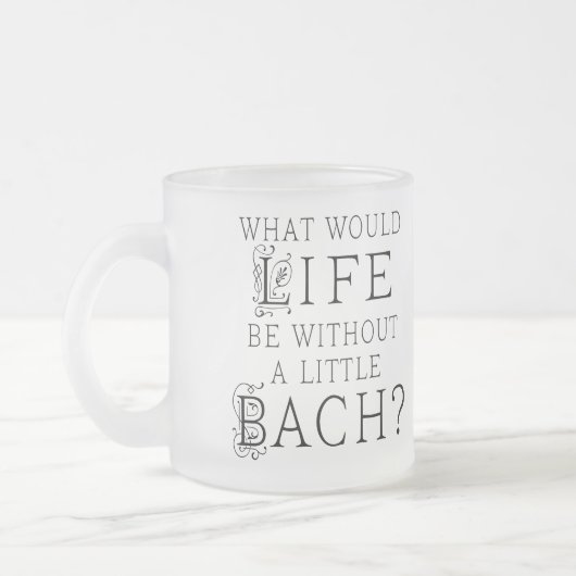 Bach Funny Gift Matglas Koffiemok (Links)