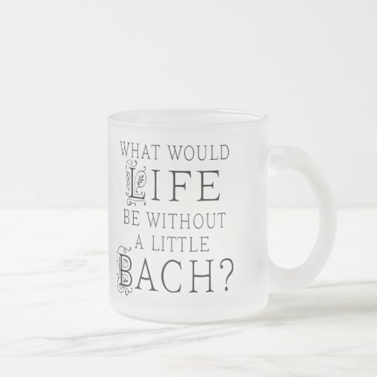 Bach Funny Gift Matglas Koffiemok (Rechts)
