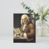 Bach houdt van koffie briefkaart (Staand voorkant)