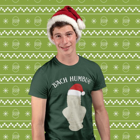 Bach Humbug Grappige Klassieke Muziek Kerstmis T-shirt
