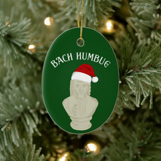Bach Humbug Grappige klassieke muziek thema Keramisch Ornament (Boom)