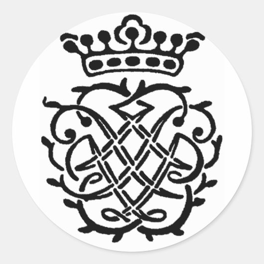 Bach Insignia Ronde Sticker (Voorkant)