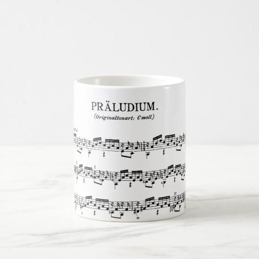 Bach Lute Prelude Coffee Mok (Center)