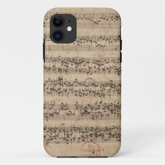 Bach Manuscript Case-Mate iPhone Case (Achterkant)
