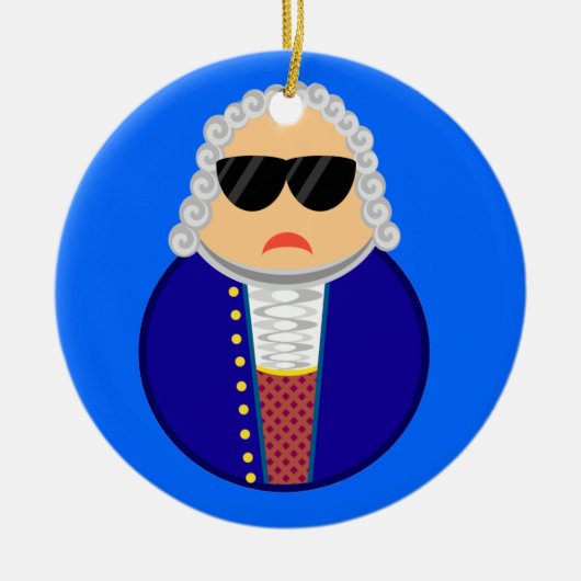 Bach Music Composer Klassieke muzikant Gift Keramisch Ornament (Voorkant)