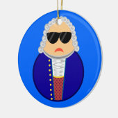 Bach Music Composer Klassieke muzikant Gift Keramisch Ornament (Links)