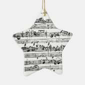 Bach muziek hangend versiering keramisch ornament (Rechts)