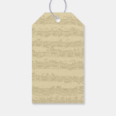 Bach Muziek Manuscript Alle Gelegenheid Cadeaulabel (Achterkant)