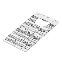 Bach-muziekflesopener Creditkaart Flessenopener
