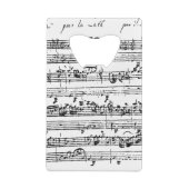 Bach-muziekflesopener Creditkaart Flessenopener (Achterkant)