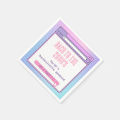 Bach naar de 2000's Y2K Bachelorette gepersonalise Servet (Hoek)