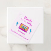 Bach naar de 90s Cassettereband Bachelorette-feest Bedankjes Labels (In situ)