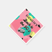 Bach naar de 90's vrijgezellenfeest  servet (Hoek)