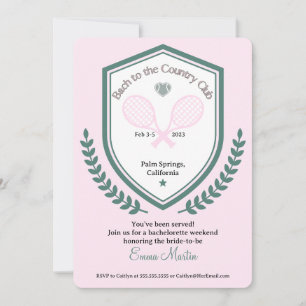 Bach naar de Country Club Uitnodiging