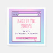 Bach Naar De Jaren 2000 Y2K Bachelorette Persoonli Servet (Voorkant)