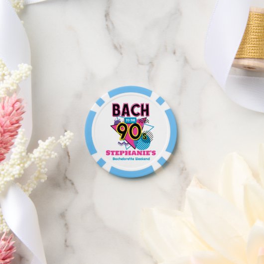 Bach naar de jaren '90 Bachelorette Party Poker Chips (Huwelijk)