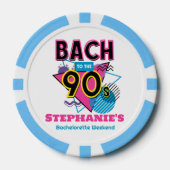 Bach naar de jaren '90 Bachelorette Party Poker Chips (Voorkant)