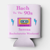 Bach naar de jaren '90 Cassettebandje vrijgezellen Blikjeskoeler (Achterkant)